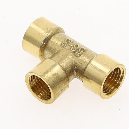 1/2 male x 1/2 female x 1/2 female metal T-piece