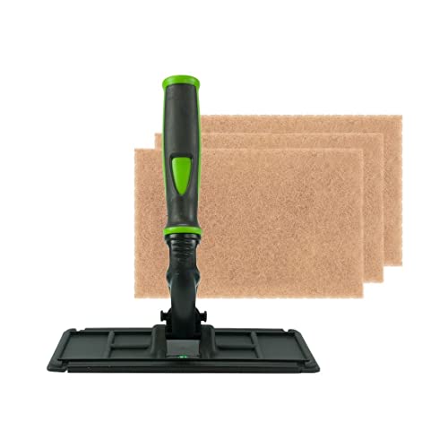 Techno Pad Window Cleaning Kit With Walnut Scrub Pads