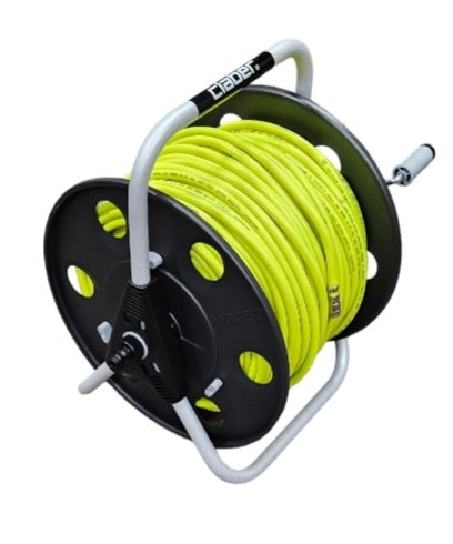 Metal Claber Reel With 100m of Hi Vis Green Hose