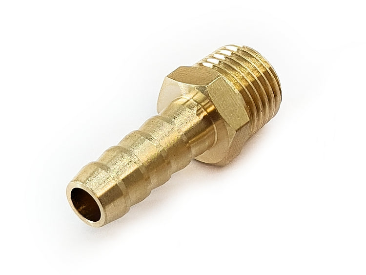 Thread: 1/4" BSPT Hosetail: 6mm Material: Brass