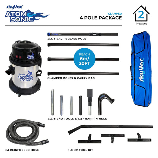 Sky Vac Atom Sonic Gutter Cleaning Bundle