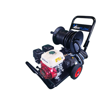 Semi-Industrial Pressure Washer - Honda GX200 14 LPM Compact Frame with reel