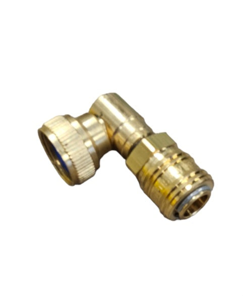 Brass 90° Series 26 Female to 3/4" Threaded Swivel Connector