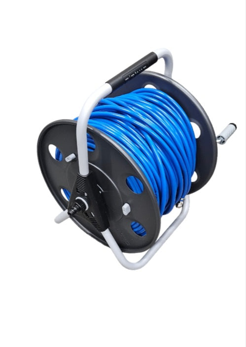 Metal Claber Reel With 100m of blue hose