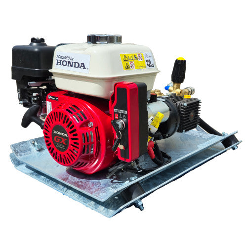 Semi-Industrial Pressure Washer - Honda GX200 14 LPM Skid Frame Electric Start Option
