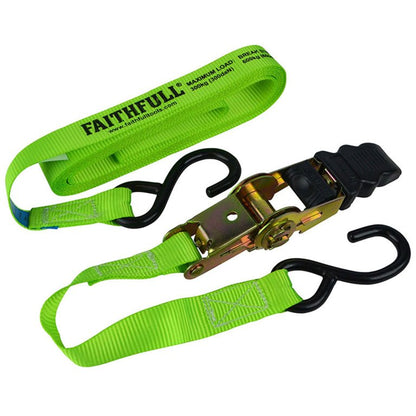 Ratchet Tie Down 5M x 25mm BS600kg - Set of 4