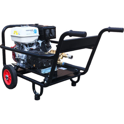 Industrial Pressure Washer - Honda GX390 21 LPM Comet Pump Trolley Frame Electric Start Option