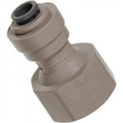 John Guest type female adapter 1/4 tube X 1/2 thread