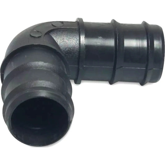 Plastic 90° Elbow Barbed Fitting 25mm For 1" Hose