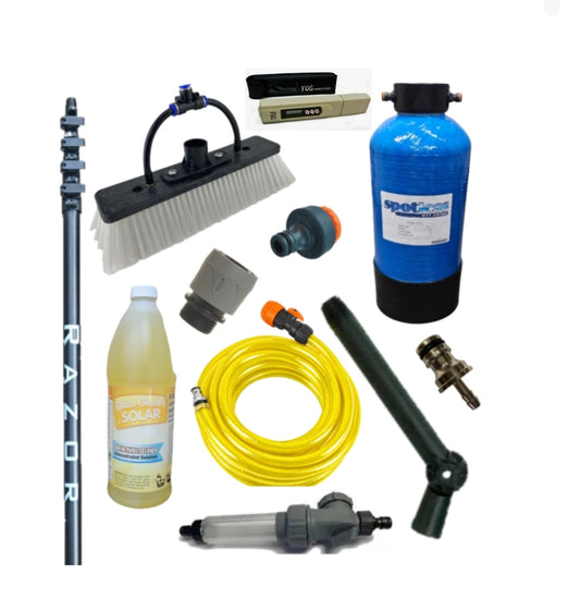 Solar Panel Cleaning Kit With DI Resin & Pole