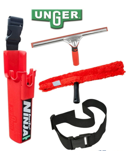 Unger ErgoTec Red Ninja Bucket on a Belt Kit