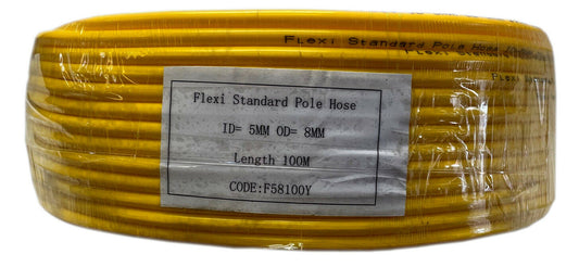 Yellow Flexi Pole Hose (100 Metre Roll)