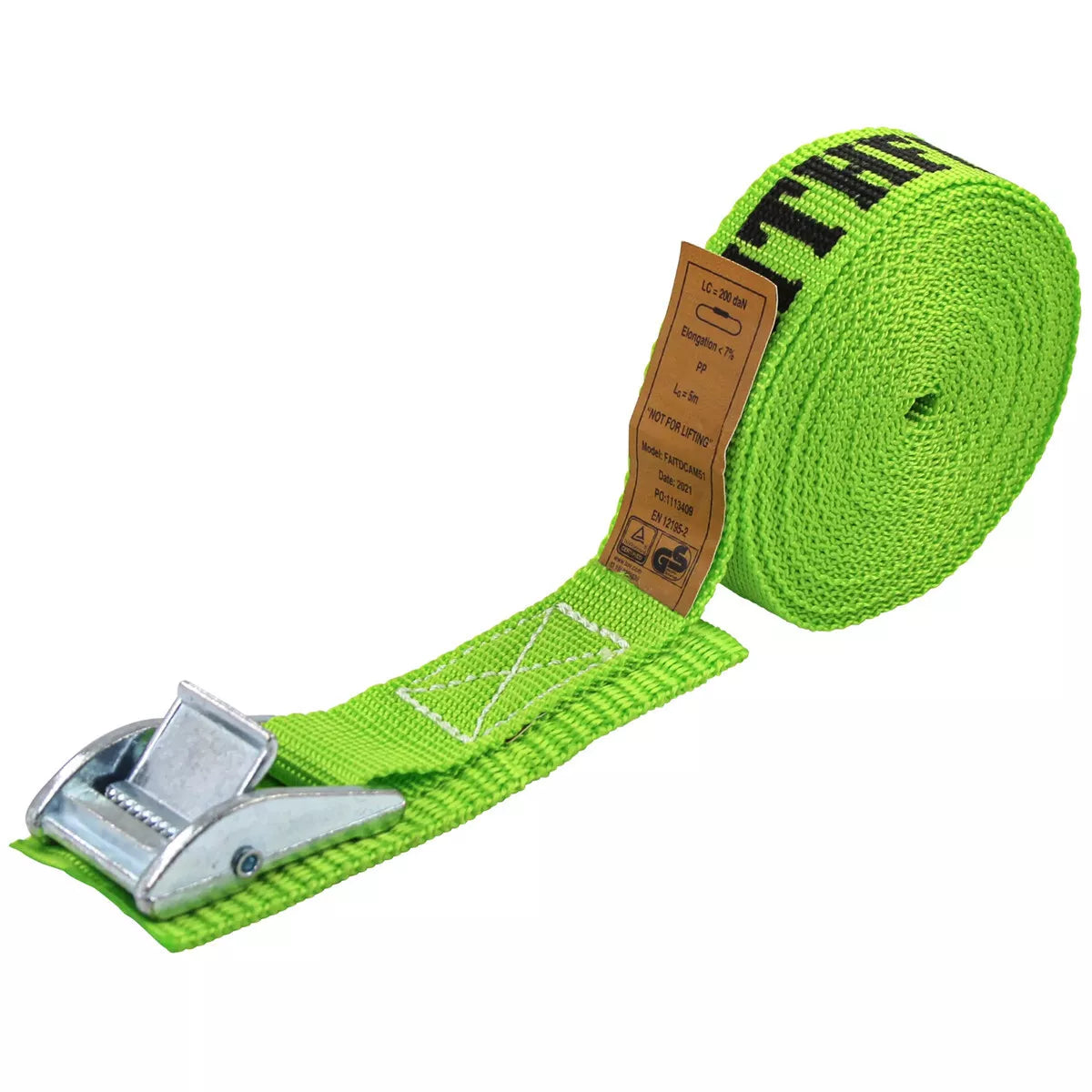 Cam Buckle Tie Downs 5M x 25mm - Set of 4