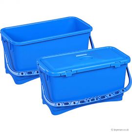 Spotless 22L Blue Window Cleaning Large Bucket With Lid 22L